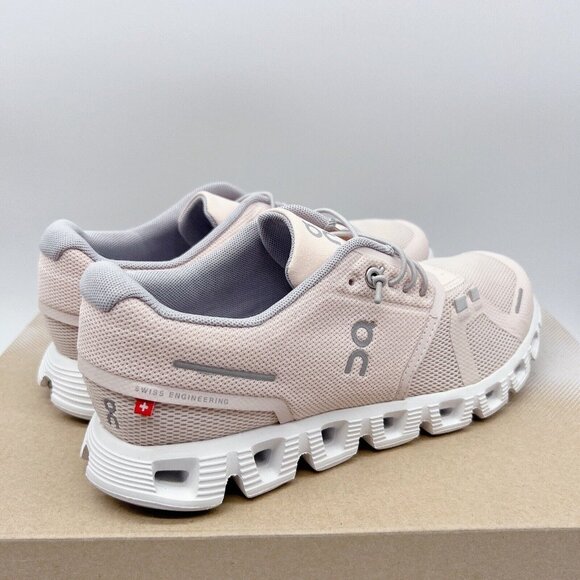 ON Cloud 5 Running Shoes Sneaker Shell/ White Pink Womens Size US 7 - Picture 6 of 12